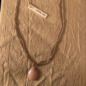 Chan Luu Rose Quartz & Pink Pearl Necklace